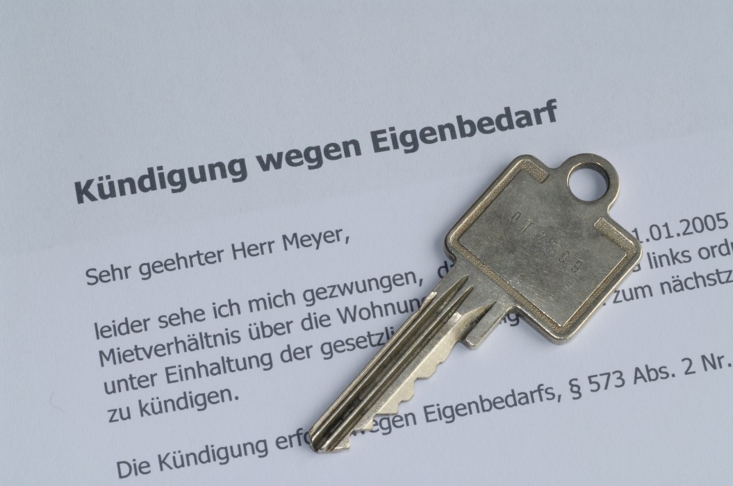 Kuendigung wegen Eigenbedarf, Wohnung, Miete, Schlüssel